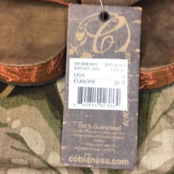 Cobian USA Chocolate Erykah Wedges (8) NWT - Picture 4 of 14